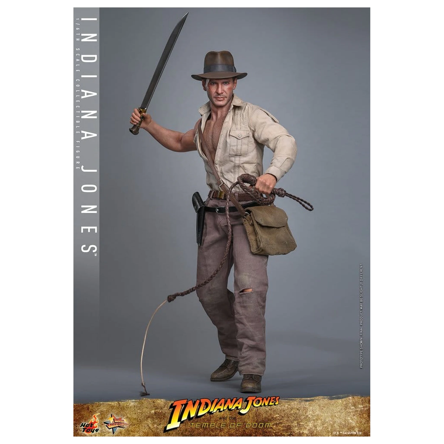 Indiana Jones Movie Masterpiece akcijska figura 1/6 Indiana Jones 30 cm fotografija proizvoda
