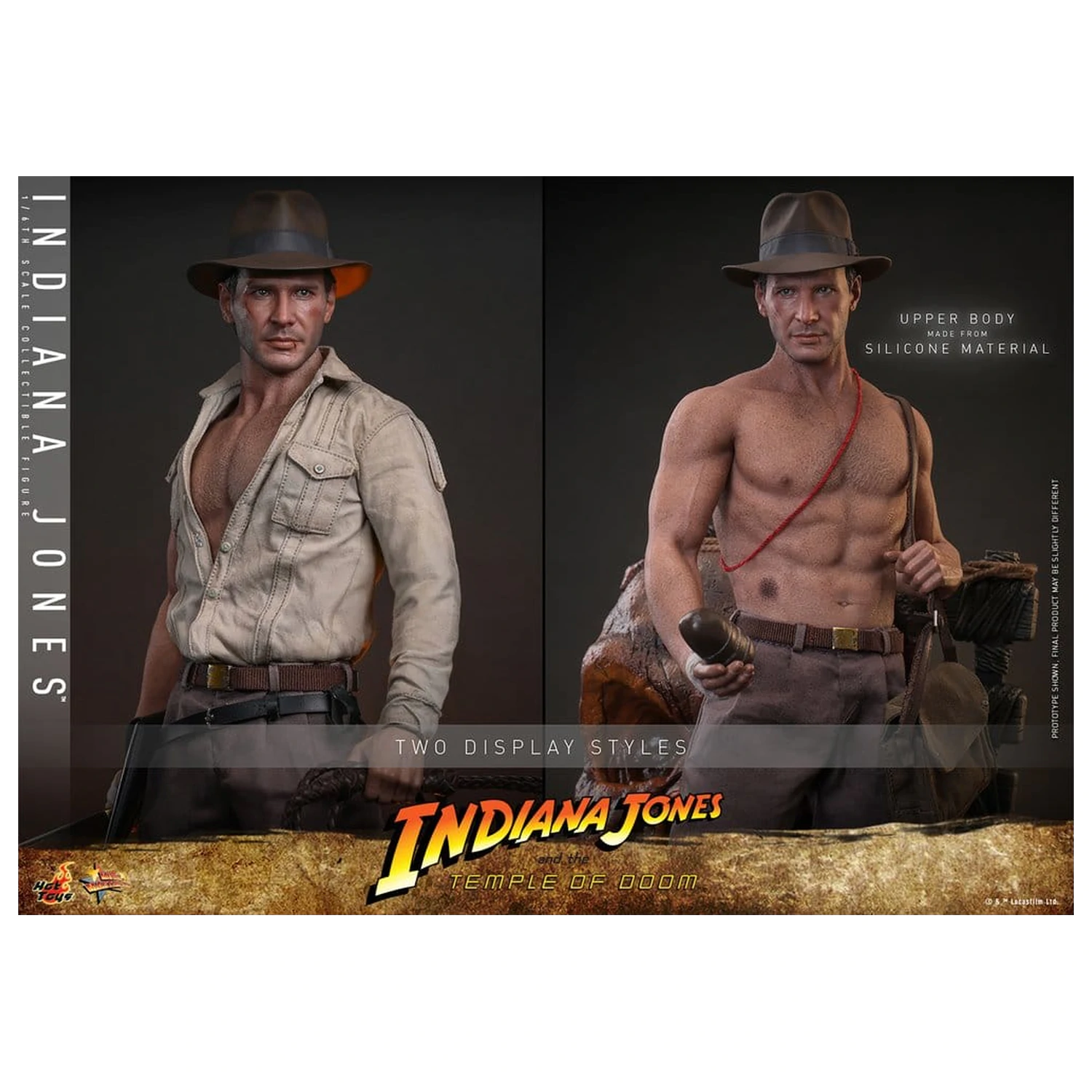 Indiana Jones Movie Masterpiece akcijska figura 1/6 Indiana Jones 30 cm fotografija proizvoda