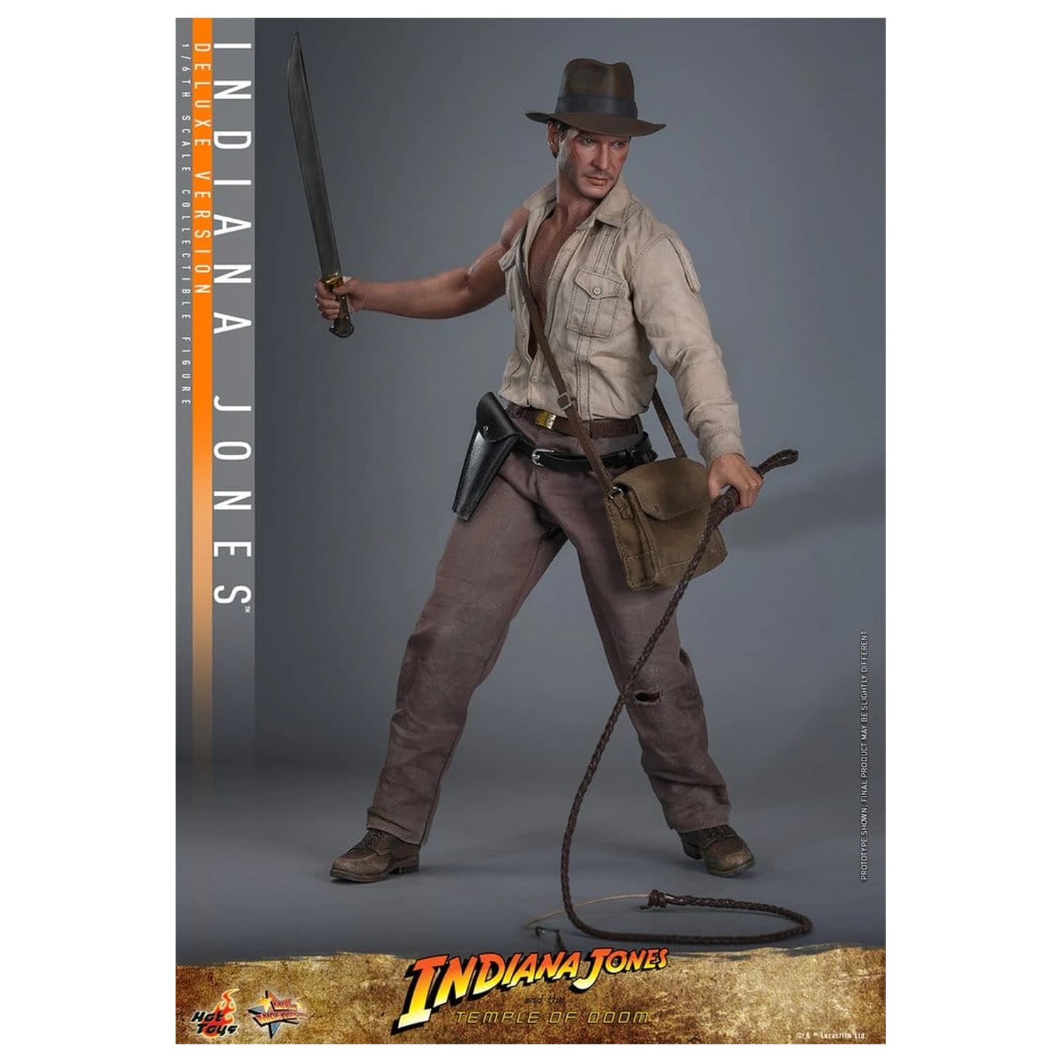 Indiana Jones Movie Masterpiece Action Figura 1/6 Indiana Jones (Deluxe verzija) 30 cm fotografija proizvoda