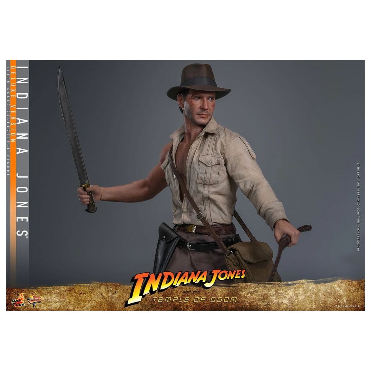 Indiana Jones Movie Masterpiece Action Figura 1/6 Indiana Jones (Deluxe verzija) 30 cm fotografija proizvoda