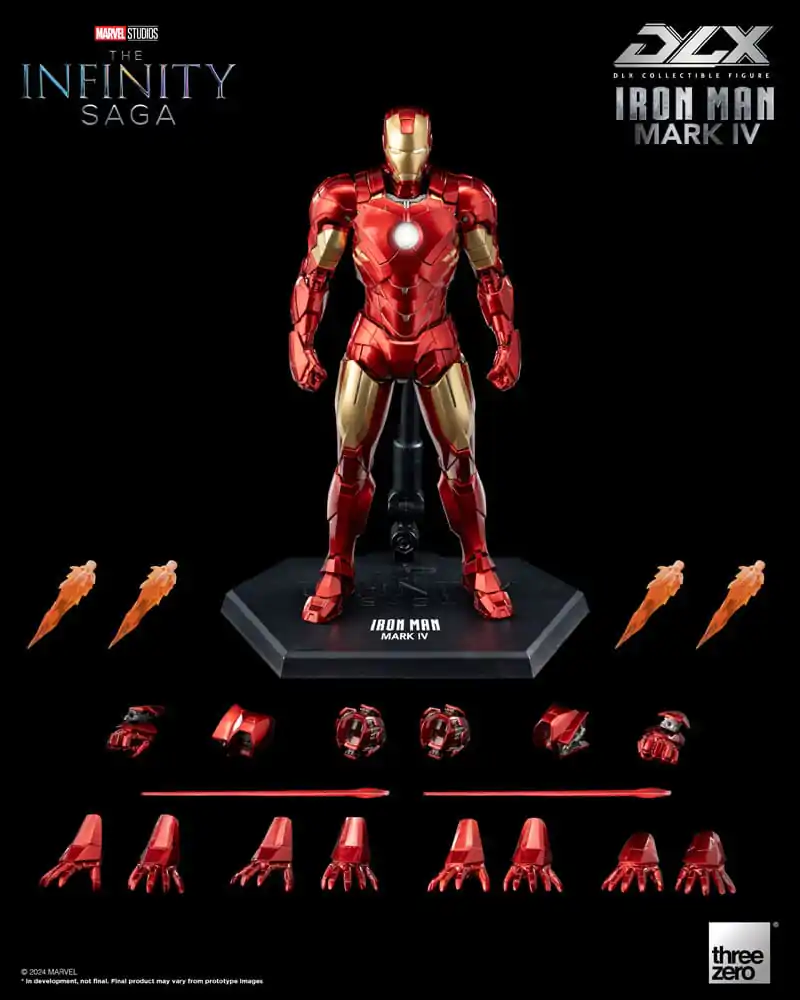 Infinity Saga DLX akcijska figura 1/12 Iron Man Mark 4 17 cm fotografija proizvoda