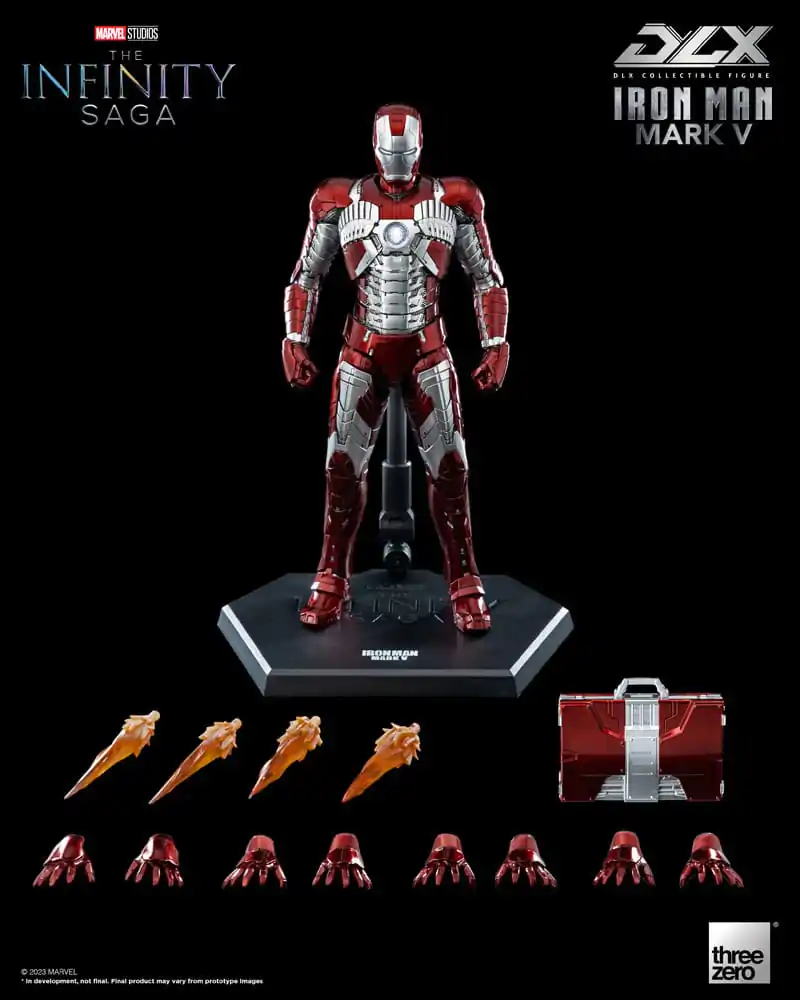 Infinity Saga DLX akcijska figura 1/12 Iron Man Mark 5 17 cm fotografija proizvoda