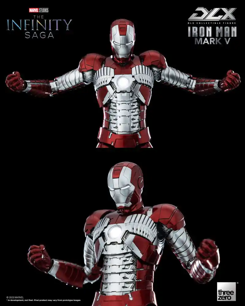 Infinity Saga DLX akcijska figura 1/12 Iron Man Mark 5 17 cm fotografija proizvoda