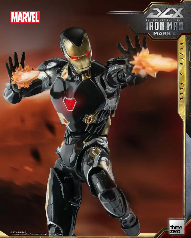 Infinity Saga DLX akcijska figura 1/12 Iron Man Mark 50 (Black X Gold) 17 cm fotografija proizvoda