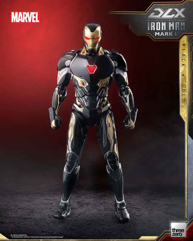 Infinity Saga DLX akcijska figura 1/12 Iron Man Mark 50 (Black X Gold) 17 cm fotografija proizvoda