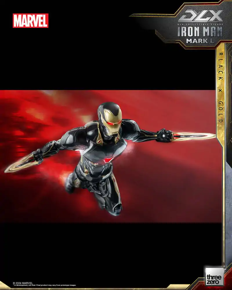 Infinity Saga DLX akcijska figura 1/12 Iron Man Mark 50 (Black X Gold) 17 cm fotografija proizvoda