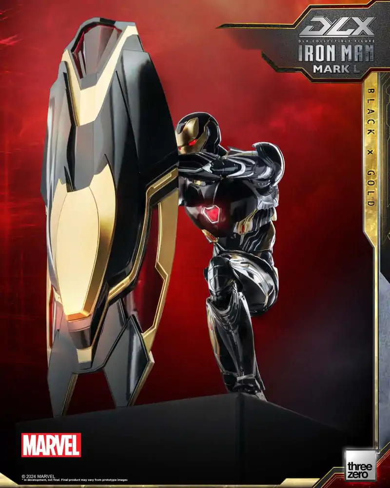 Infinity Saga DLX akcijska figura 1/12 Iron Man Mark 50 (Black X Gold) 17 cm fotografija proizvoda