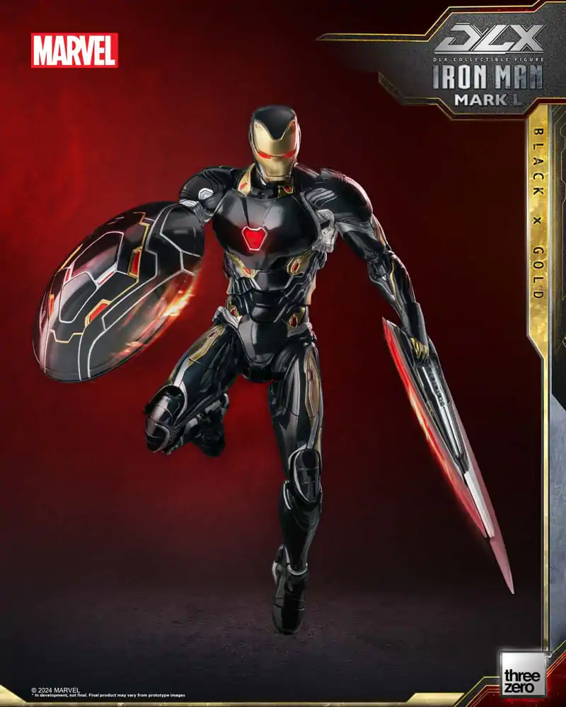 Infinity Saga DLX akcijska figura 1/12 Iron Man Mark 50 (Black X Gold) 17 cm fotografija proizvoda