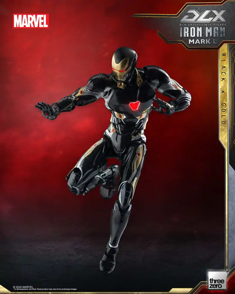 Infinity Saga DLX akcijska figura 1/12 Iron Man Mark 50 (Black X Gold) 17 cm fotografija proizvoda