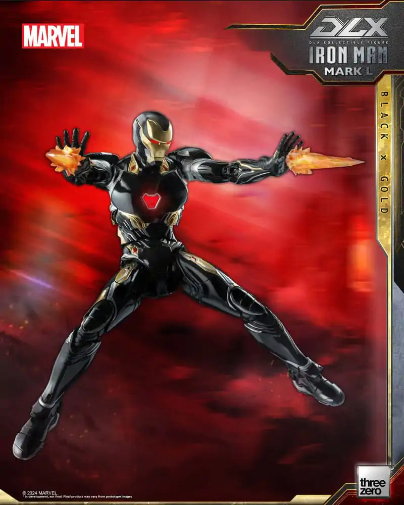 Infinity Saga DLX akcijska figura 1/12 Iron Man Mark 50 (Black X Gold) 17 cm fotografija proizvoda