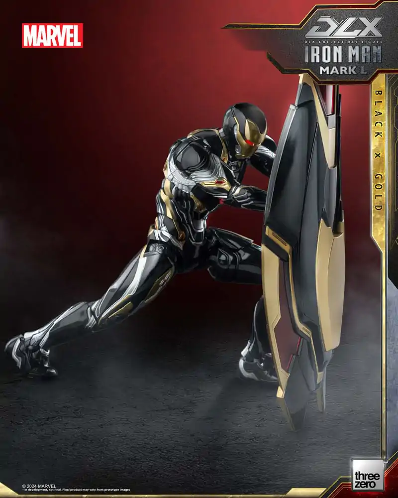 Infinity Saga DLX akcijska figura 1/12 Iron Man Mark 50 (Black X Gold) 17 cm fotografija proizvoda