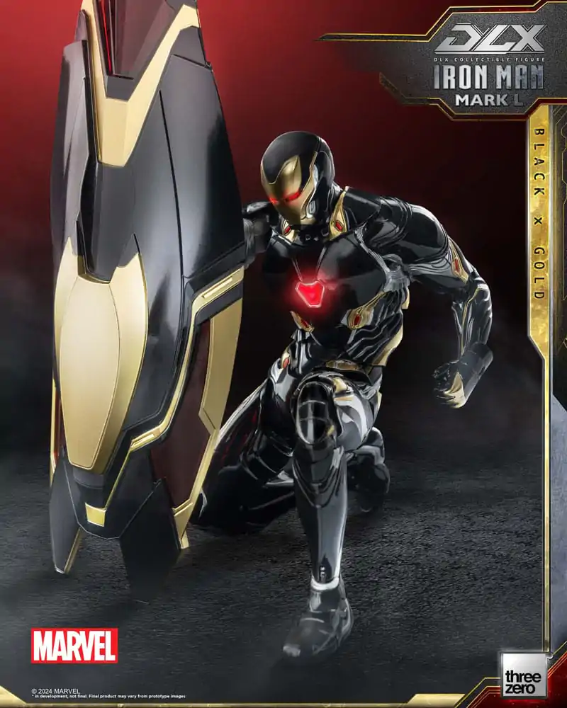 Infinity Saga DLX akcijska figura 1/12 Iron Man Mark 50 (Black X Gold) 17 cm fotografija proizvoda