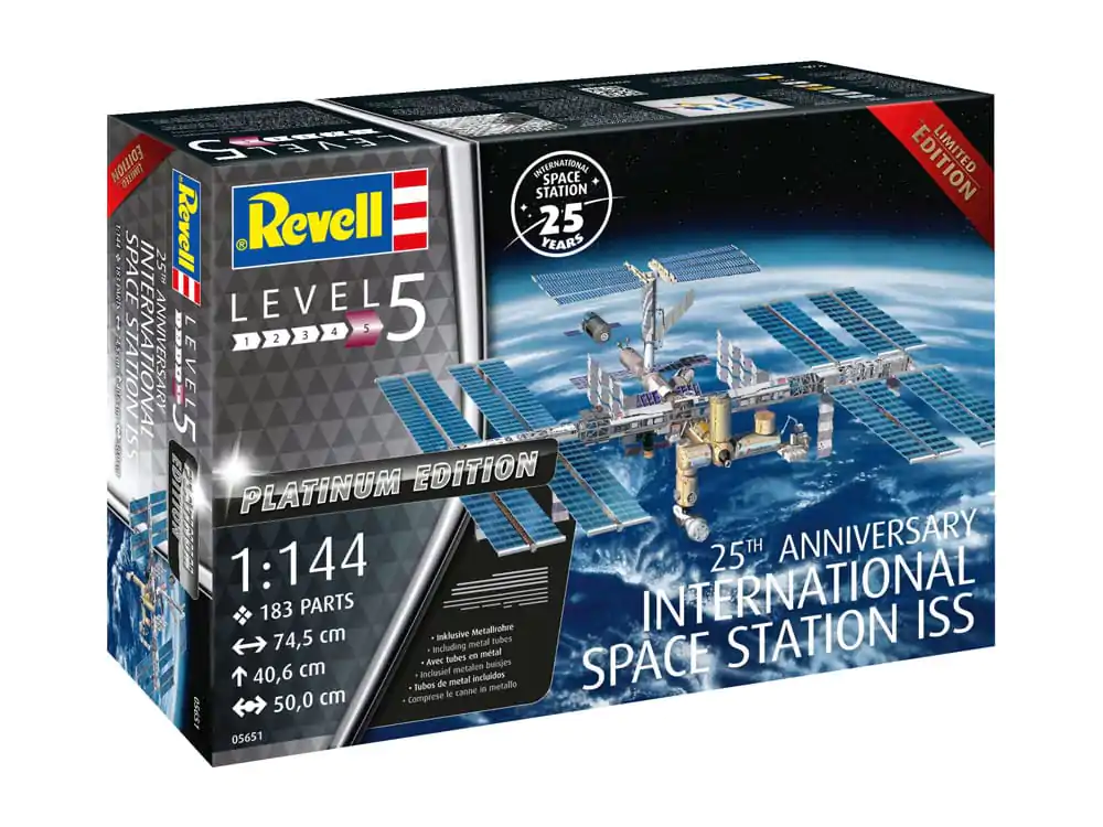 International Space Station ISS Model Kit Poklon Set 1/144 25th Anniversary Platinum Edition 74 cm fotografija proizvoda