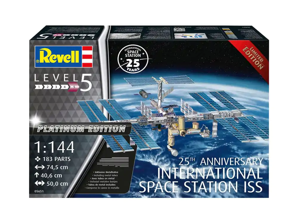 International Space Station ISS Model Kit Poklon Set 1/144 25th Anniversary Platinum Edition 74 cm fotografija proizvoda