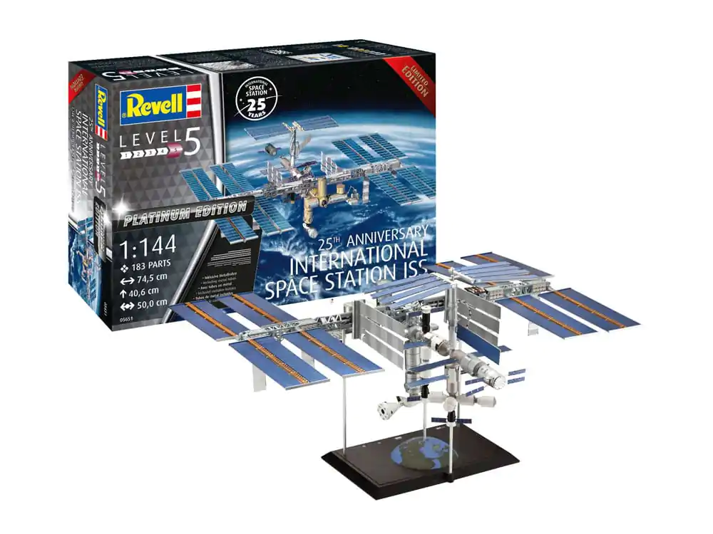 International Space Station ISS Model Kit Poklon Set 1/144 25th Anniversary Platinum Edition 74 cm fotografija proizvoda