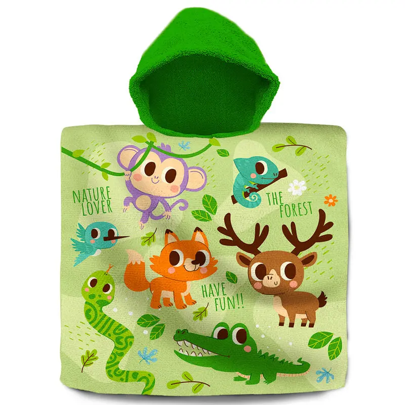 Into the Forest pamučni poncho ručnik fotografija proizvoda