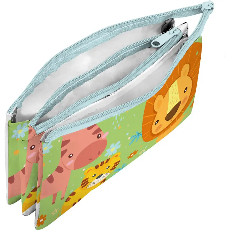 Into the Jungle trostruka pernica fotografija proizvoda