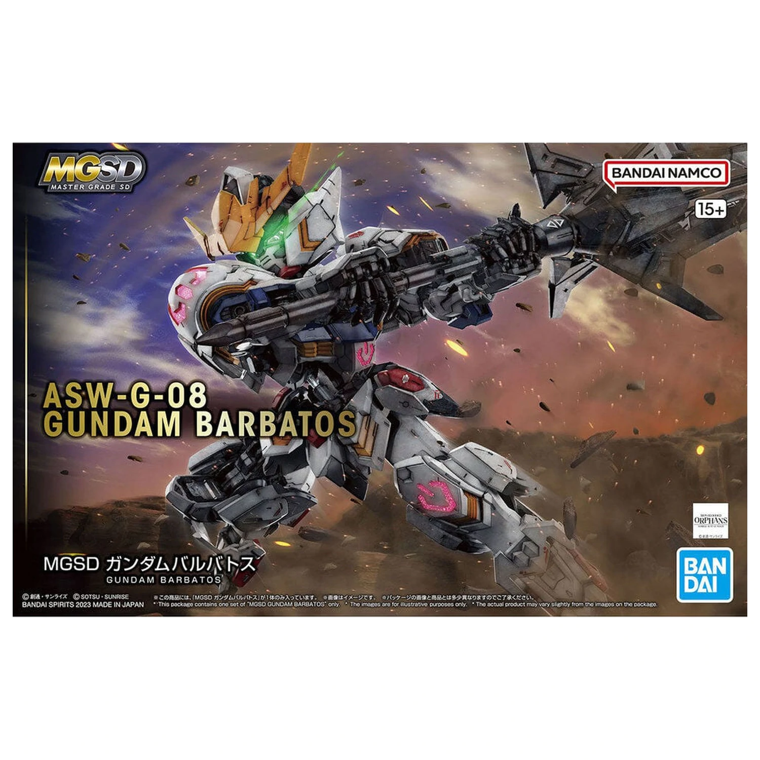 Iron-Blooded Orphans ASW-G-08 Gundam Barbatos komplet modela MGSD fotografija proizvoda