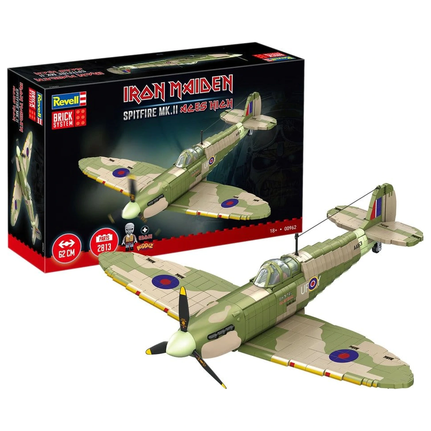 Iron Maiden Brick System komplet za sastavljanje Spitfire MK.II Aces High 58 cm fotografija proizvoda