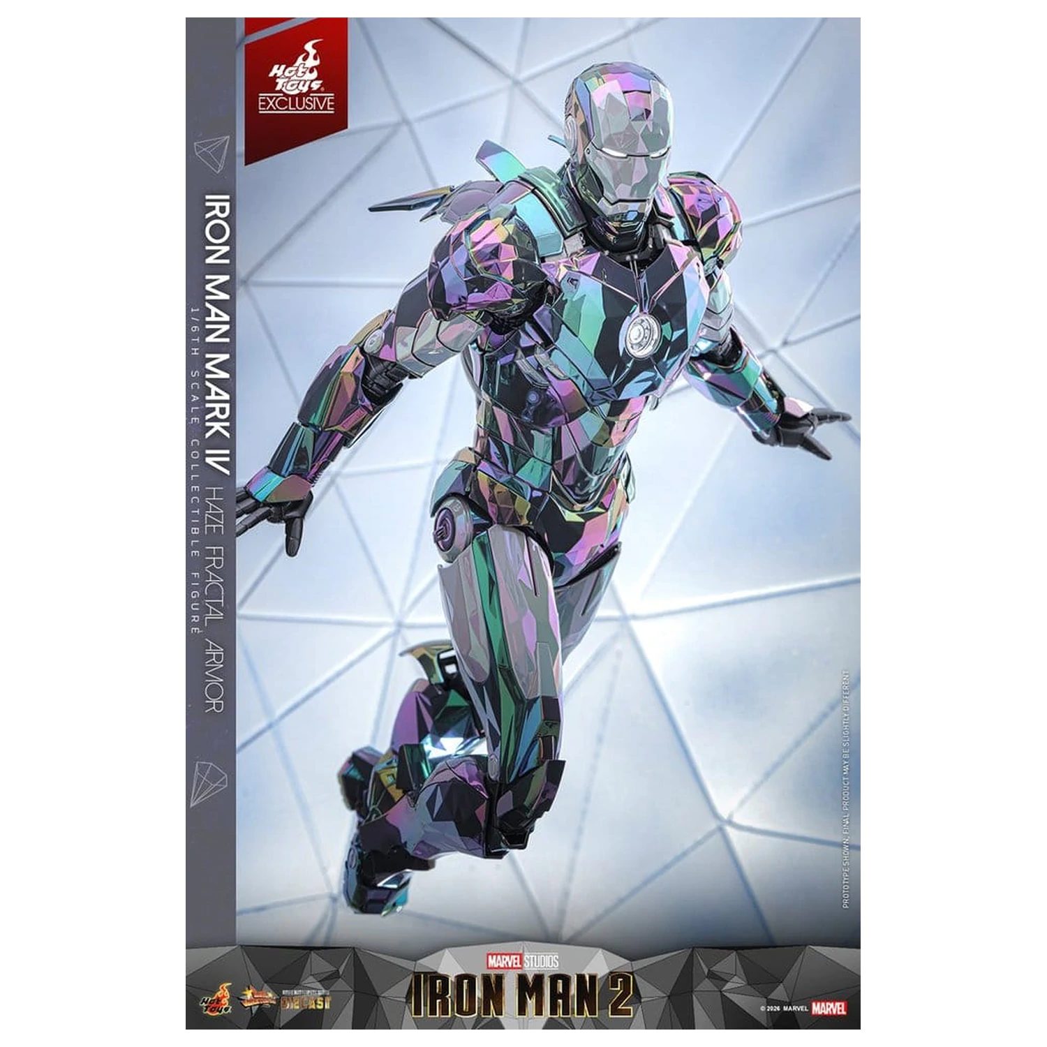 Iron Man 2 akcijska figura 1/6 Iron Man Mark IV (Haze Fractal Armor) 33 cm fotografija proizvoda