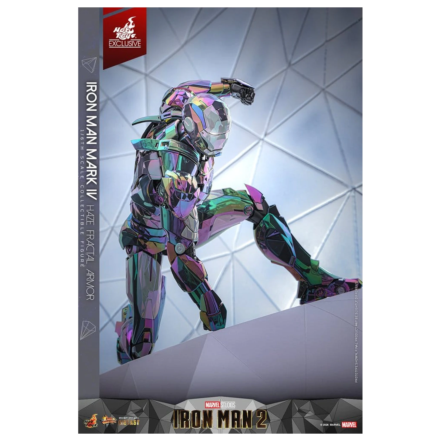 Iron Man 2 akcijska figura 1/6 Iron Man Mark IV (Haze Fractal Armor) 33 cm fotografija proizvoda