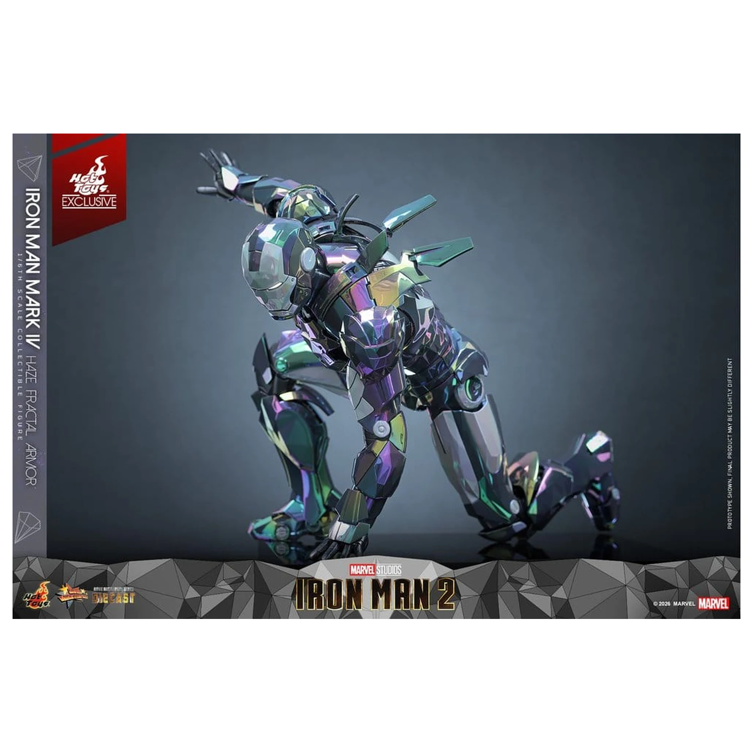 Iron Man 2 akcijska figura 1/6 Iron Man Mark IV (Haze Fractal Armor) 33 cm fotografija proizvoda