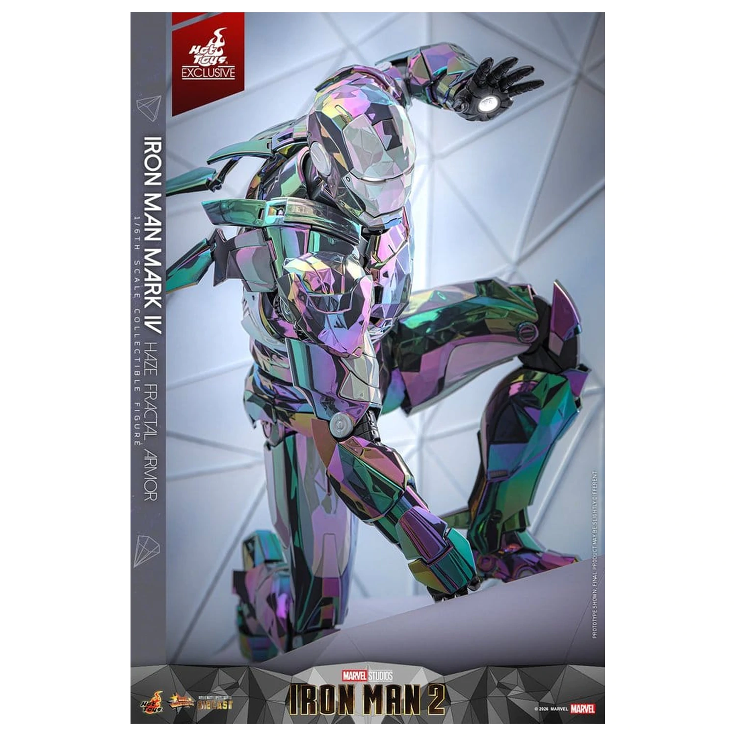 Iron Man 2 akcijska figura 1/6 Iron Man Mark IV (Haze Fractal Armor) 33 cm fotografija proizvoda
