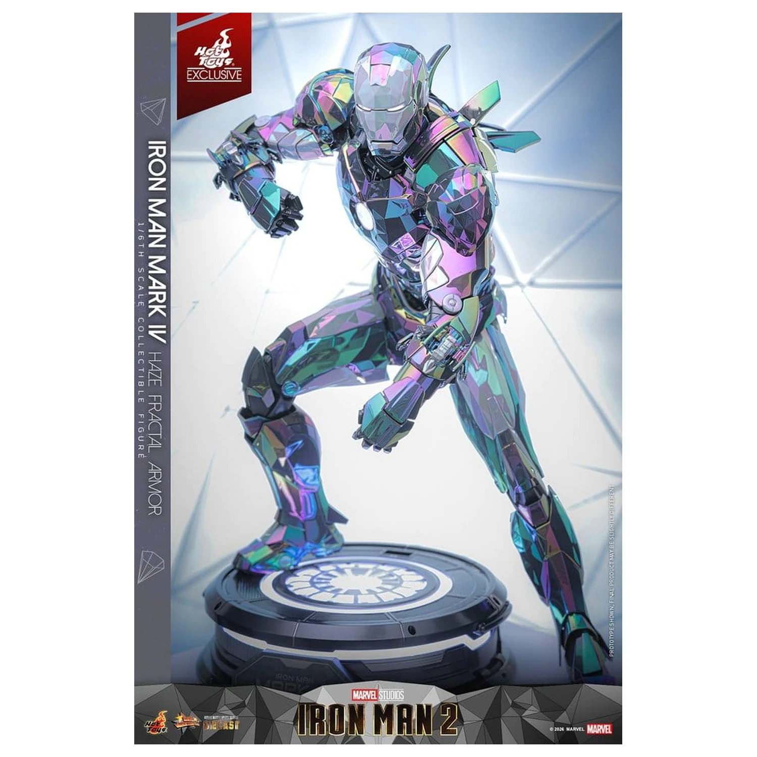 Iron Man 2 akcijska figura 1/6 Iron Man Mark IV (Haze Fractal Armor) 33 cm fotografija proizvoda