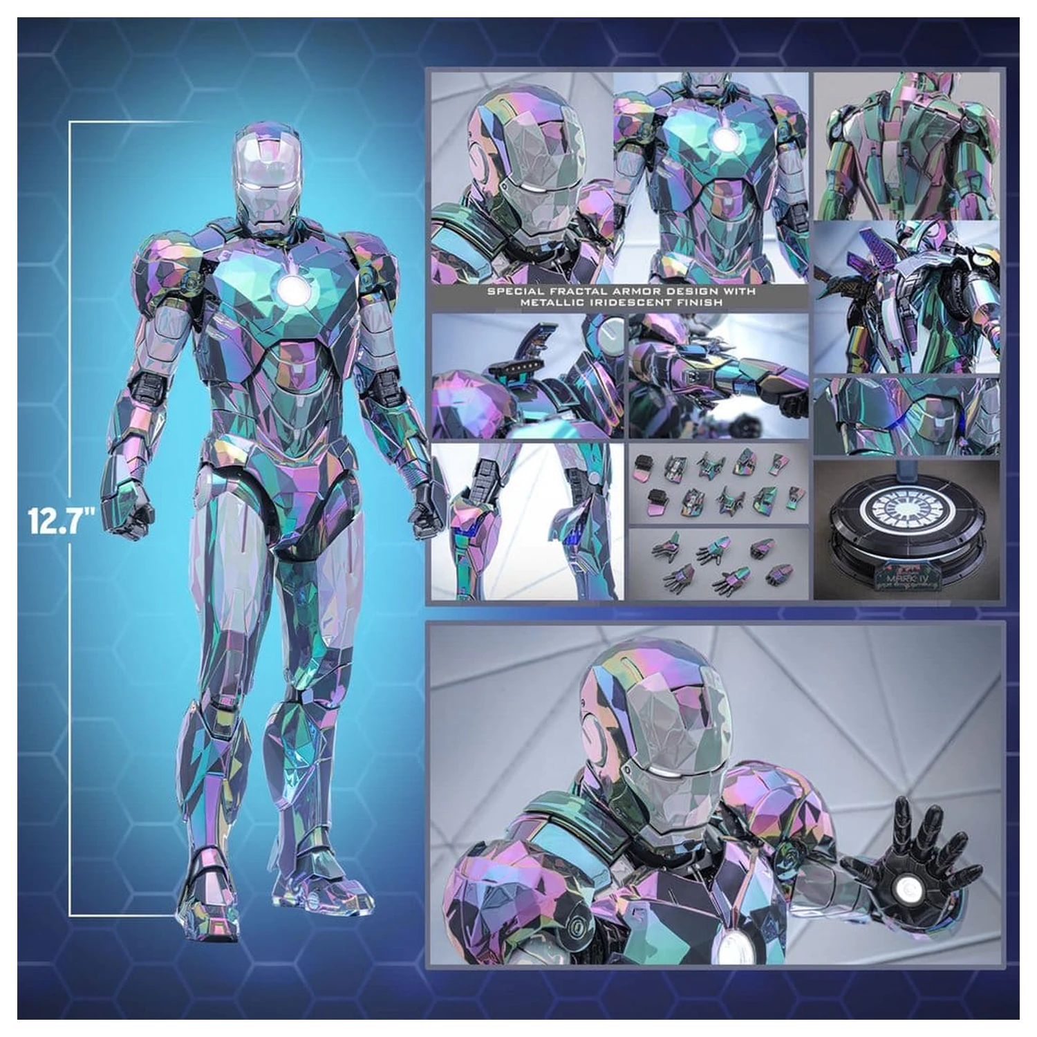 Iron Man 2 akcijska figura 1/6 Iron Man Mark IV (Haze Fractal Armor) 33 cm fotografija proizvoda