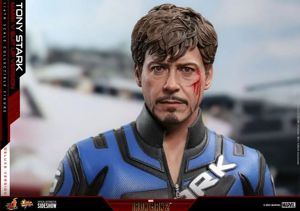 Iron Man 2 Movie Masterpiece akcijska figura 1/6 Tony Stark (Mark V Suit Up Version) Deluxe 31 cm fotografija proizvoda