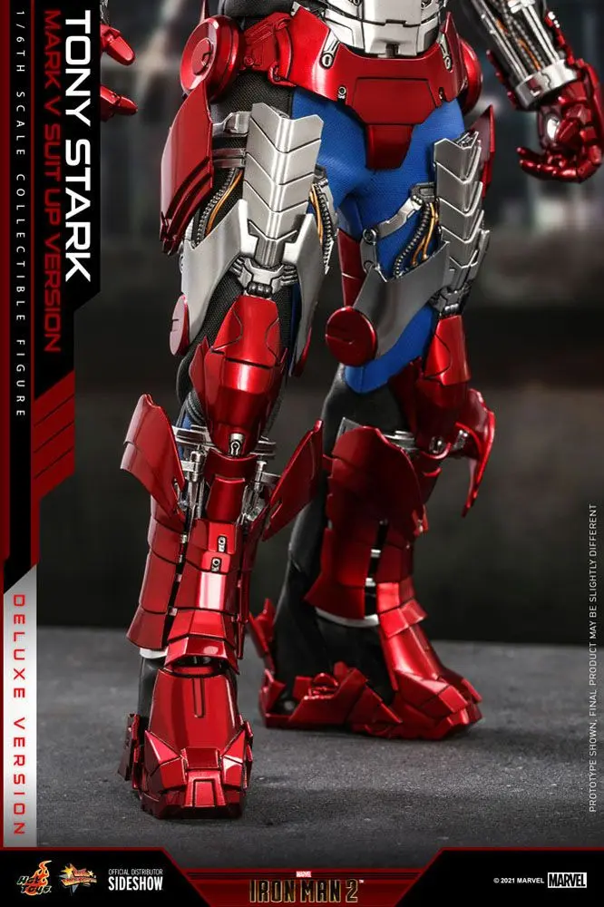 Iron Man 2 Movie Masterpiece akcijska figura 1/6 Tony Stark (Mark V Suit Up Version) Deluxe 31 cm fotografija proizvoda