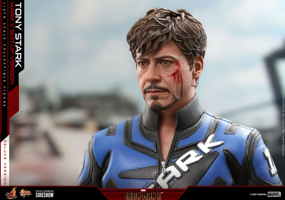 Iron Man 2 Movie Masterpiece akcijska figura 1/6 Tony Stark (Mark V Suit Up Version) Deluxe 31 cm fotografija proizvoda