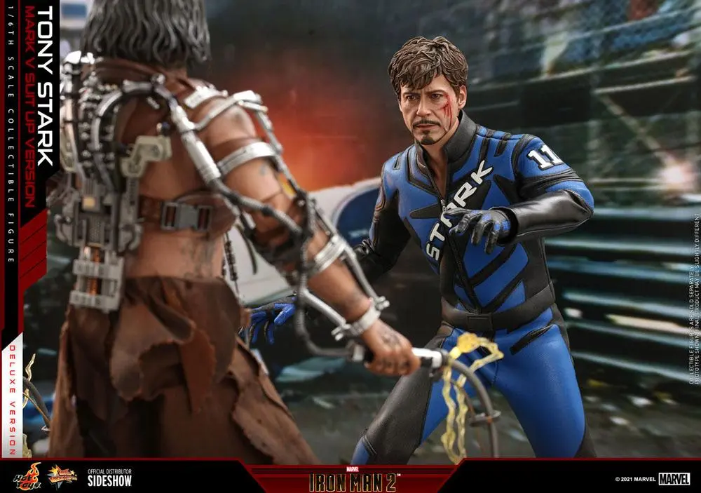 Iron Man 2 Movie Masterpiece akcijska figura 1/6 Tony Stark (Mark V Suit Up Version) Deluxe 31 cm fotografija proizvoda