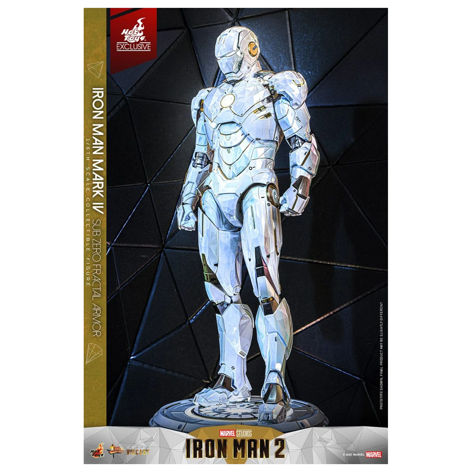 Iron Man 2 Movie Masterpiece Diecast figura za akcijsku igru 1/6 Iron Man Mark IV (Sub-Zero Fractal Armor) Hot Toys Exclusive 33 cm fotografija proizvoda