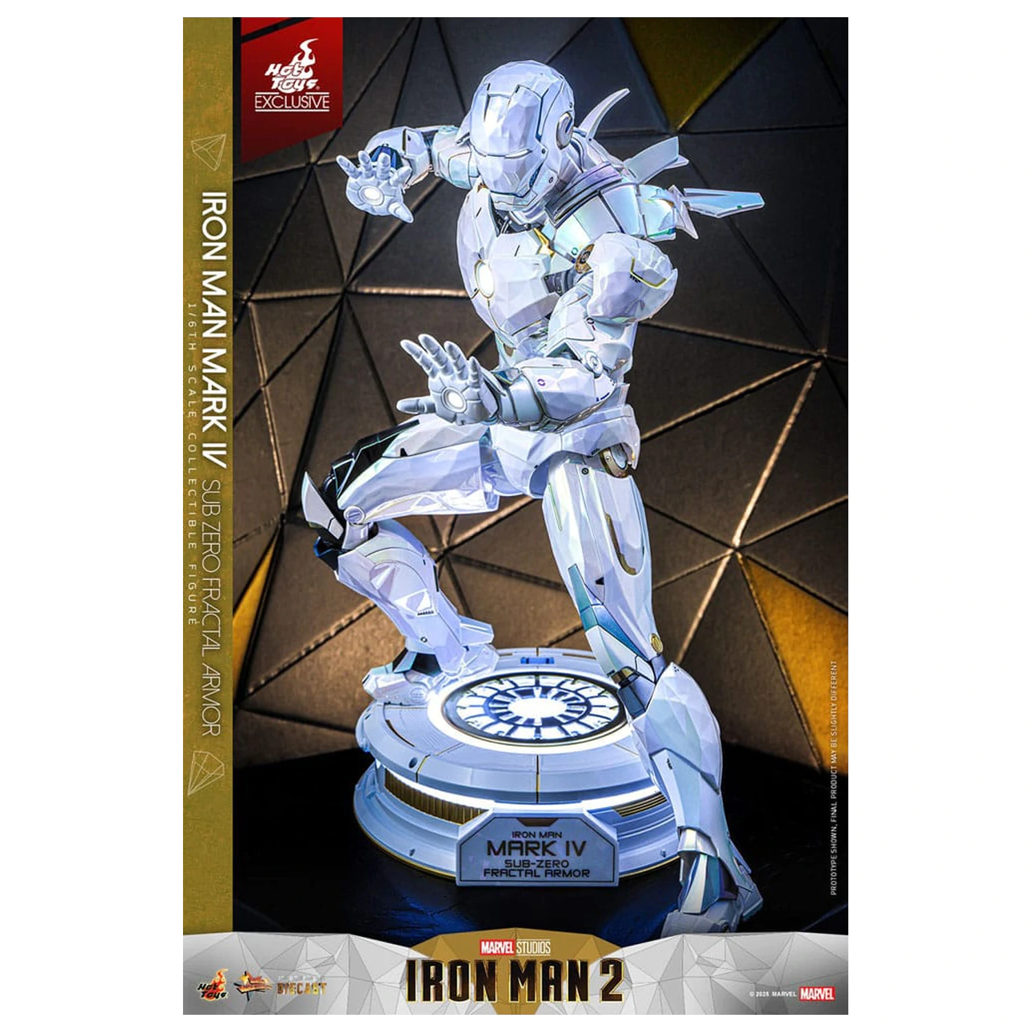 Iron Man 2 Movie Masterpiece Diecast figura za akcijsku igru 1/6 Iron Man Mark IV (Sub-Zero Fractal Armor) Hot Toys Exclusive 33 cm fotografija proizvoda