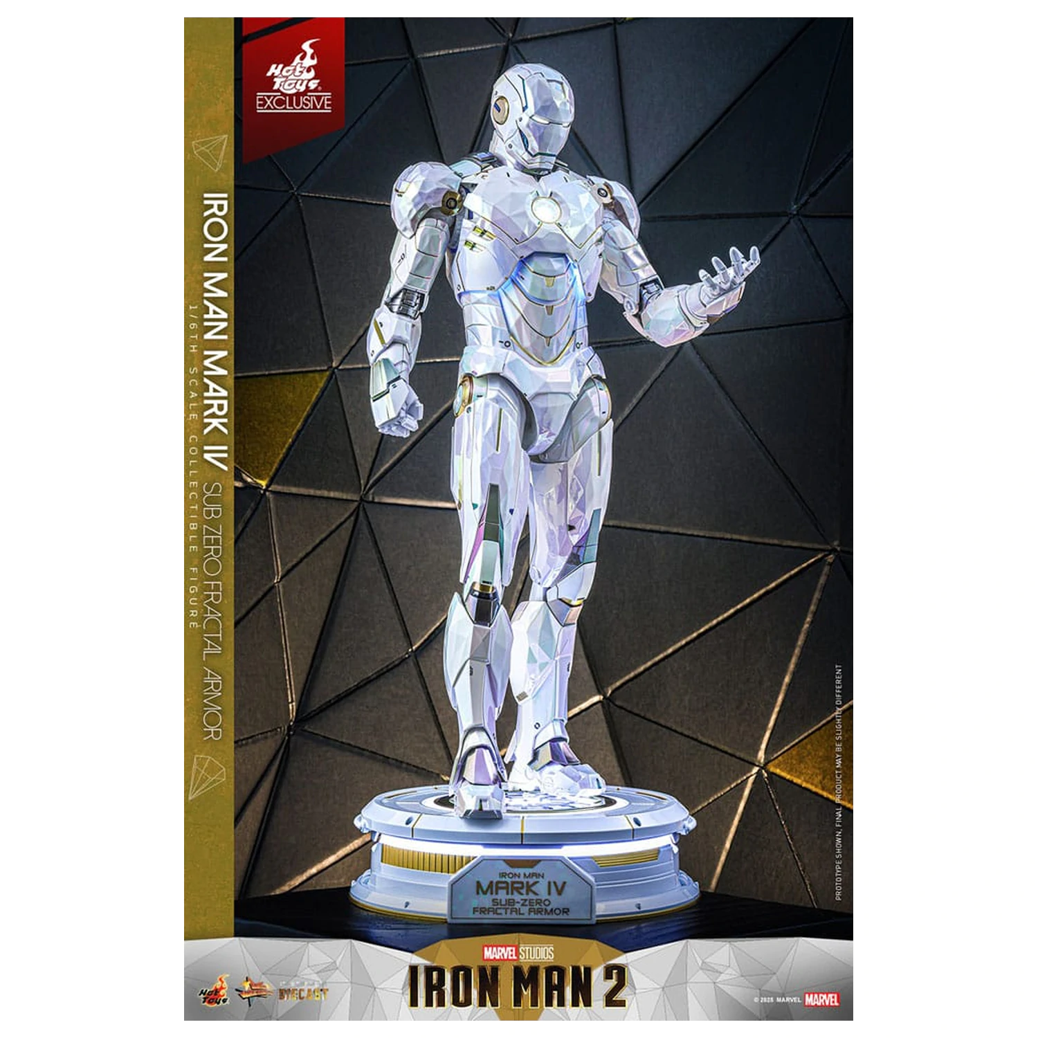 Iron Man 2 Movie Masterpiece Diecast figura za akcijsku igru 1/6 Iron Man Mark IV (Sub-Zero Fractal Armor) Hot Toys Exclusive 33 cm fotografija proizvoda