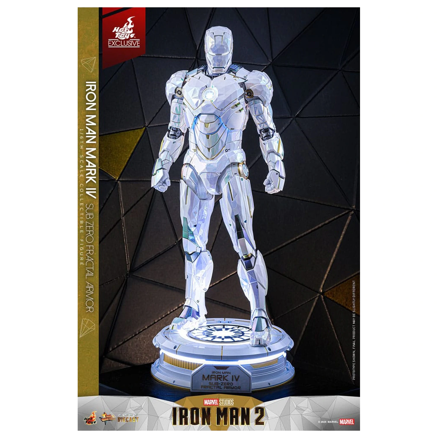 Iron Man 2 Movie Masterpiece Diecast figura za akcijsku igru 1/6 Iron Man Mark IV (Sub-Zero Fractal Armor) Hot Toys Exclusive 33 cm fotografija proizvoda