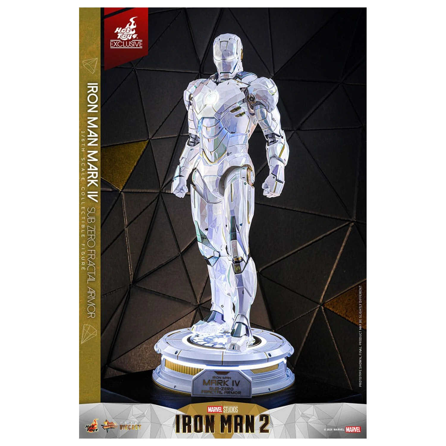 Iron Man 2 Movie Masterpiece Diecast figura za akcijsku igru 1/6 Iron Man Mark IV (Sub-Zero Fractal Armor) Hot Toys Exclusive 33 cm fotografija proizvoda
