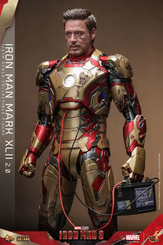 Iron Man 3 Movie Masterpiece Diecast akcijska figura 1/6 Iron Man Mark XLII (2.0) 32 cm fotografija proizvoda