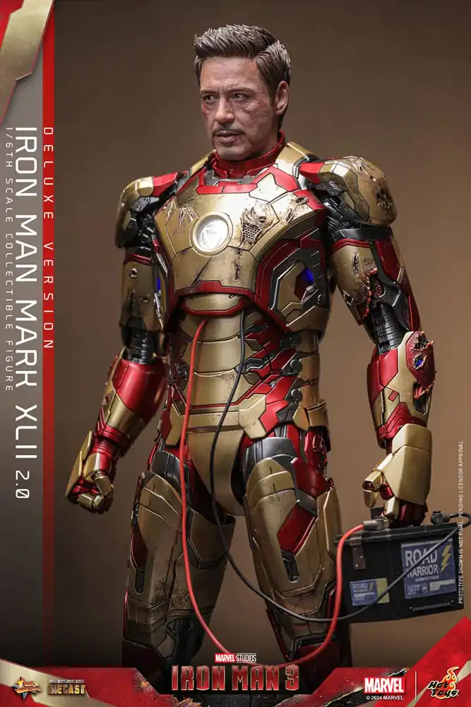 Iron Man 3 Movie Masterpiece Diecast akcijska figura 1/6 Iron Man Mark XLII (2.0) Deluxe 32 cm fotografija proizvoda