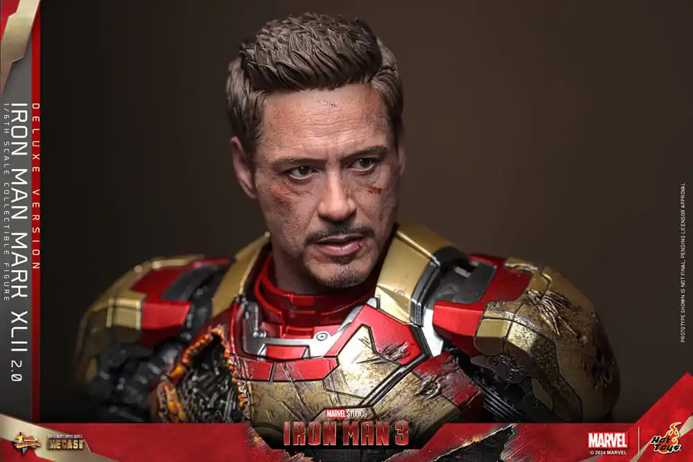 Iron Man 3 Movie Masterpiece Diecast akcijska figura 1/6 Iron Man Mark XLII (2.0) Deluxe 32 cm fotografija proizvoda