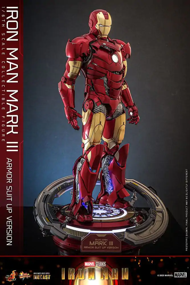 Iron Man Movie Masterpiece Lijevana akcijska figura 1/6 Iron Man Mark III (Armor Suit Up Version) 32 cm fotografija proizvoda