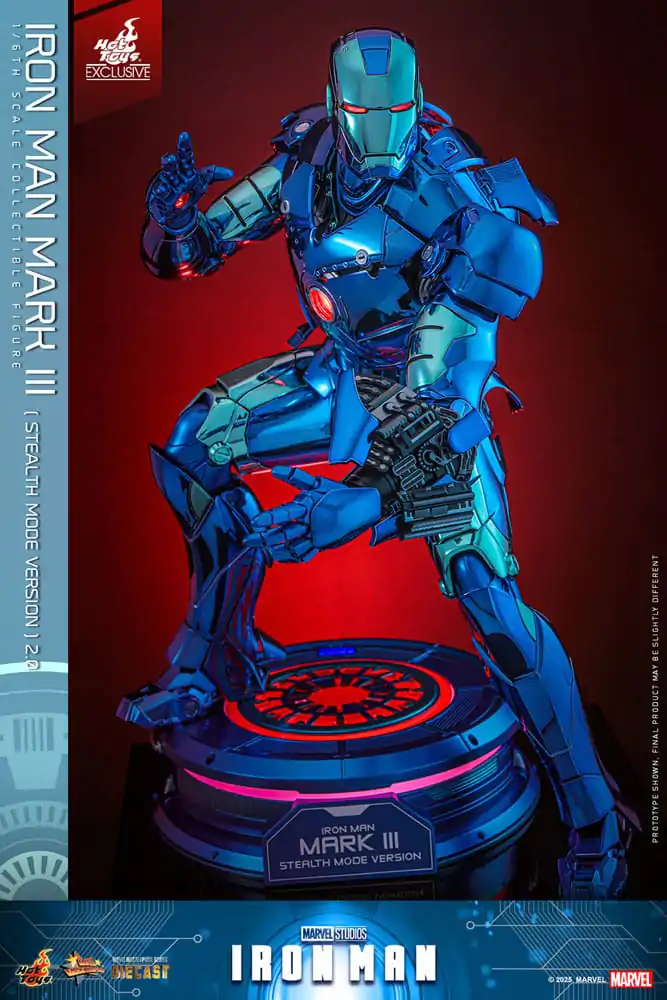 Iron Man Movie Masterpiece Lijevana akcijska figura 1/6 Iron Man Mark III (Stealth Mode Ver.) 2.0 Hot Toys Exclusive 33 cm fotografija proizvoda