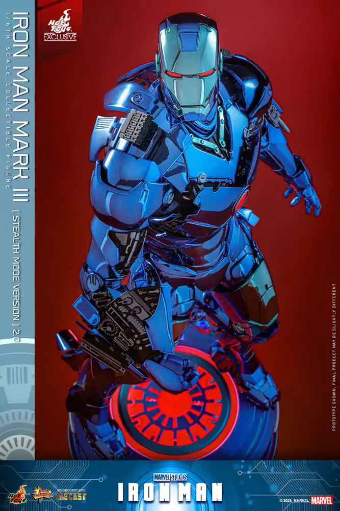 Iron Man Movie Masterpiece Lijevana akcijska figura 1/6 Iron Man Mark III (Stealth Mode Ver.) 2.0 Hot Toys Exclusive 33 cm fotografija proizvoda