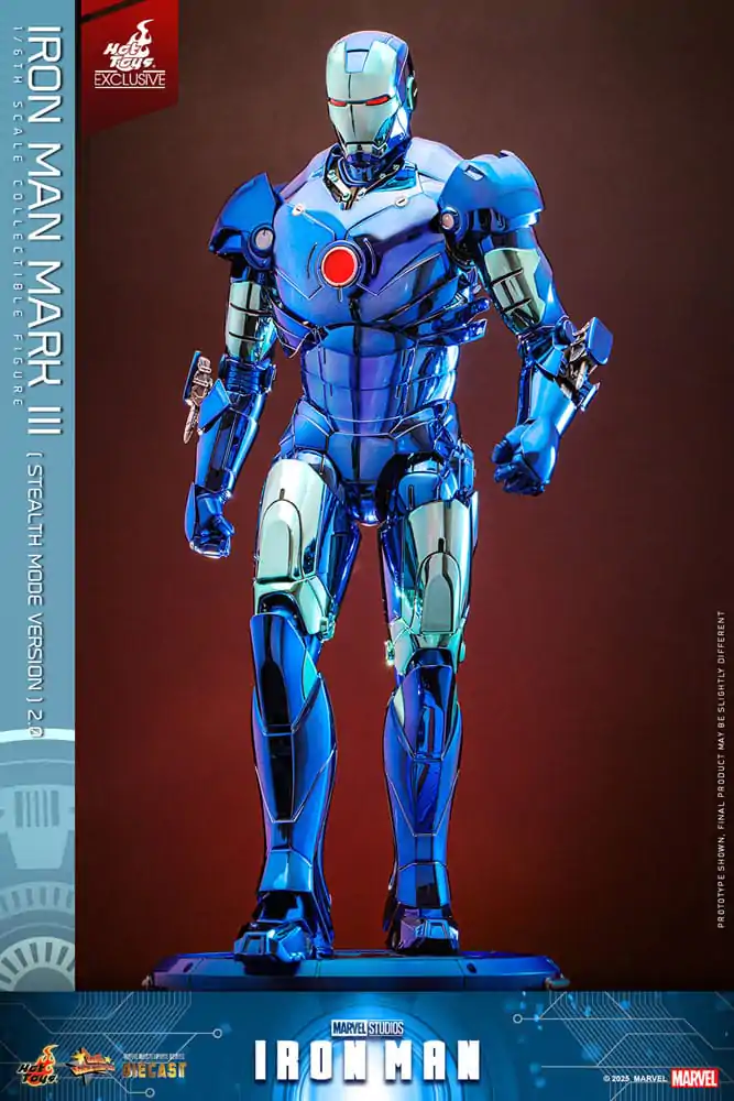 Iron Man Movie Masterpiece Lijevana akcijska figura 1/6 Iron Man Mark III (Stealth Mode Ver.) 2.0 Hot Toys Exclusive 33 cm fotografija proizvoda