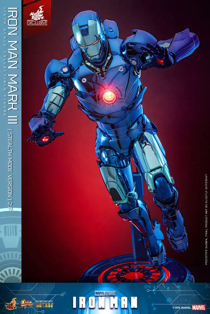 Iron Man Movie Masterpiece Lijevana akcijska figura 1/6 Iron Man Mark III (Stealth Mode Ver.) 2.0 Hot Toys Exclusive 33 cm fotografija proizvoda