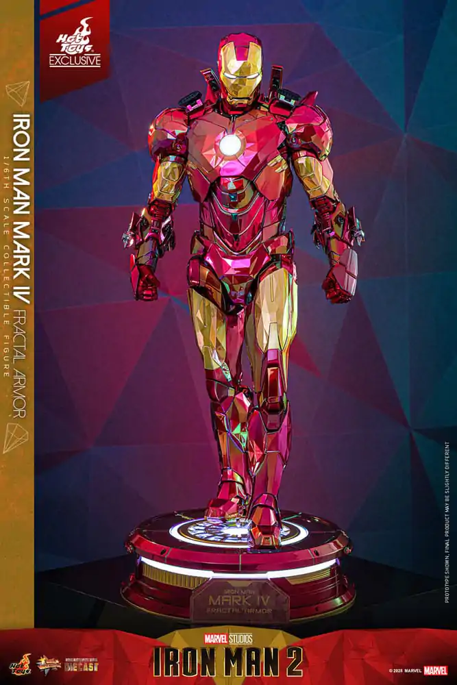 Iron Man Movie Masterpiece Diecast akcijska figura 1/6 Iron Man Mark VI (Fractal Armor) Hot Toys Exclusive 33 cm fotografija proizvoda