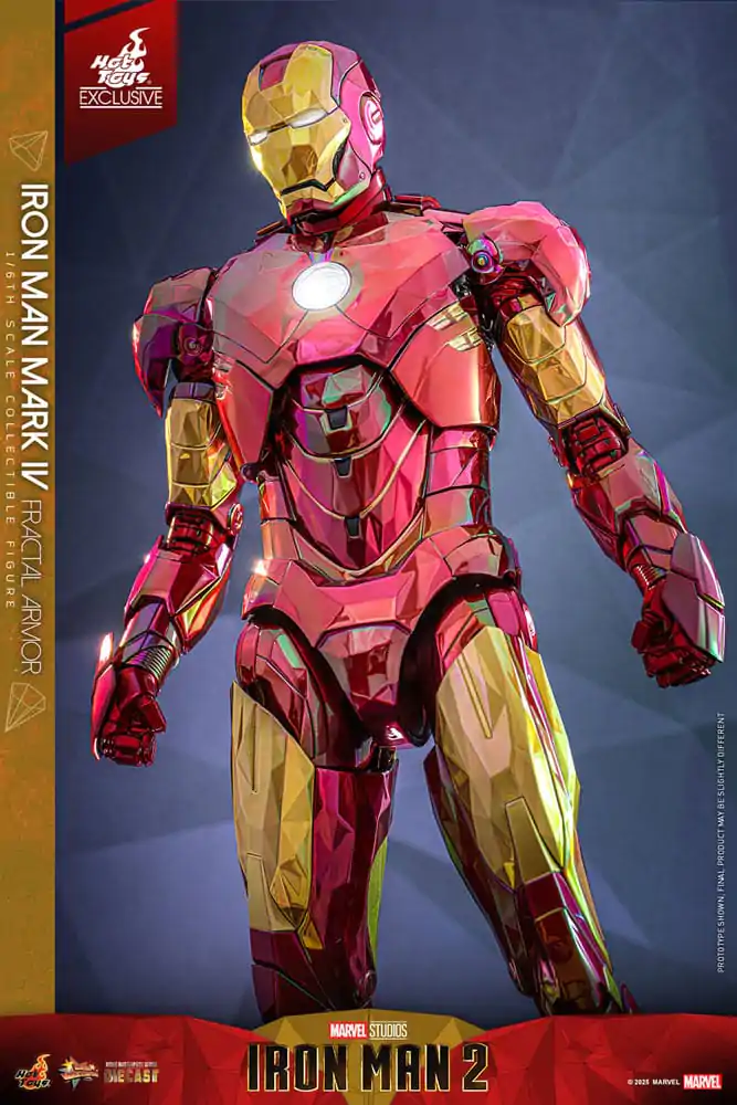 Iron Man Movie Masterpiece Diecast akcijska figura 1/6 Iron Man Mark VI (Fractal Armor) Hot Toys Exclusive 33 cm fotografija proizvoda