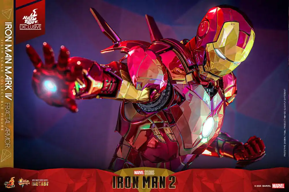 Iron Man Movie Masterpiece Diecast akcijska figura 1/6 Iron Man Mark VI (Fractal Armor) Hot Toys Exclusive 33 cm fotografija proizvoda