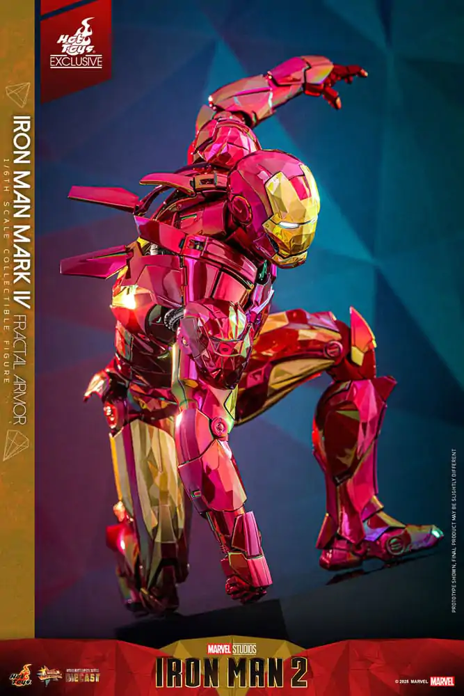 Iron Man Movie Masterpiece Diecast akcijska figura 1/6 Iron Man Mark VI (Fractal Armor) Hot Toys Exclusive 33 cm fotografija proizvoda